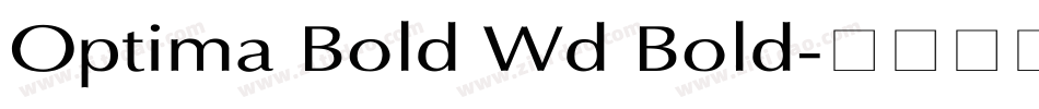 Optima Bold Wd Bold字体转换